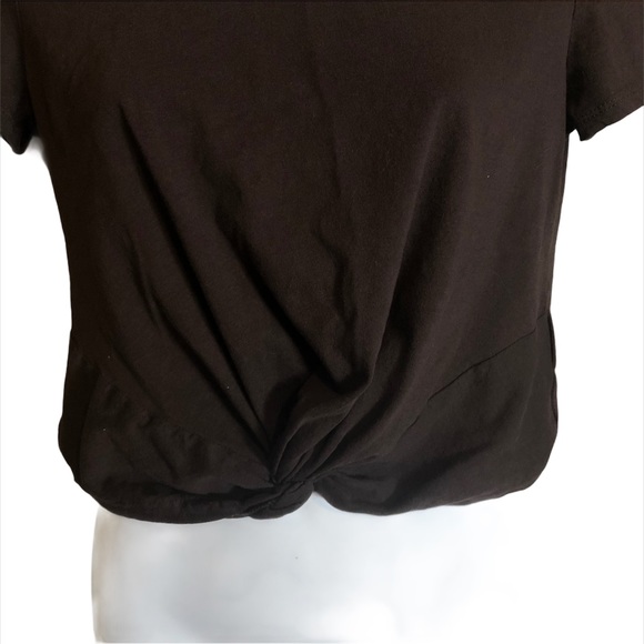 H&M Brown Tee with Knot Detail Size Small - Picture 2 of 6